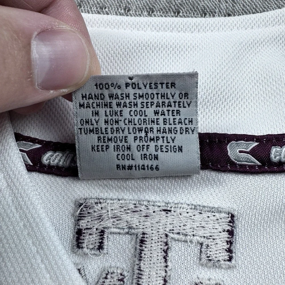 Vintage Colosseum Texas A&M‎ Jersey Kid L Aggies Baseball Sports Button